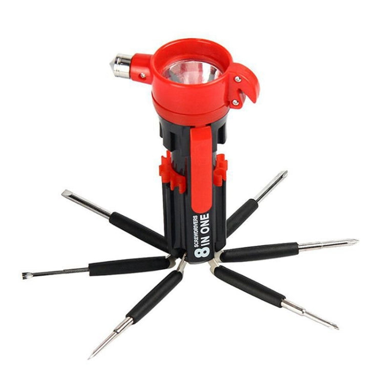 Multifunctional Car Safety Hammer with Screwdriver Flashlight