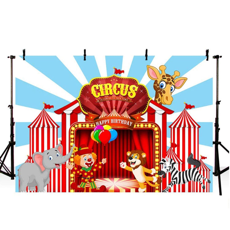 Circus Backdrop Carnival  Party Decorations Banner For Birthday, 150 x 100cm, 180 x 110cm, 180 x 120cm, 210 x 150cm