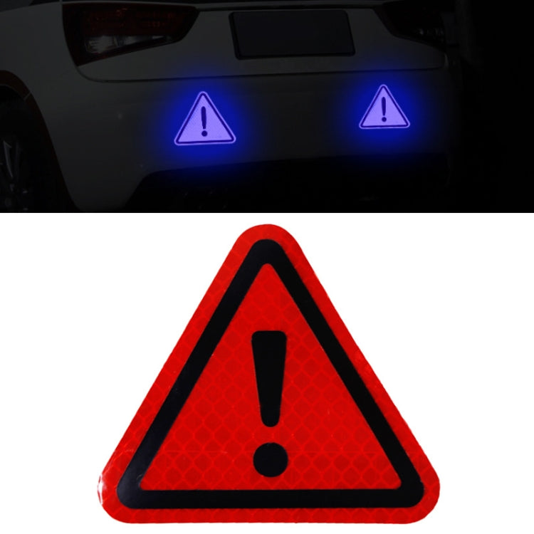 Car Tail Triangle Reflective Stickers Safety Warning Danger Signs Car