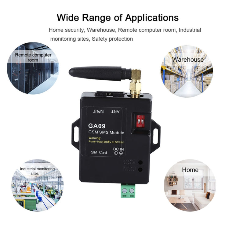 GA09 Mini 8 CH Home Security Wireless GSM SMS Alarm Module – Bulky Mart