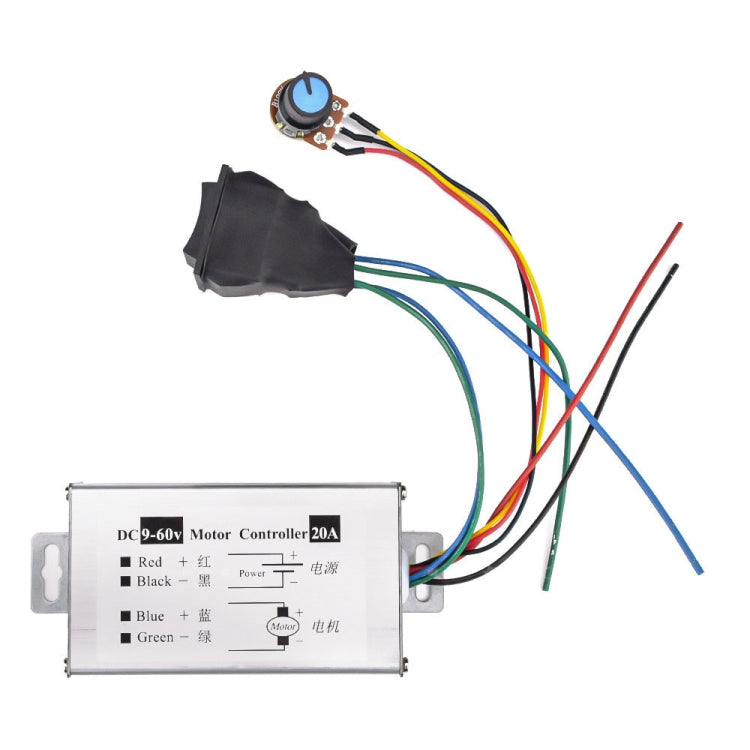 20A Forward And Reverse DC Speed Regulator 9-60V Pulse Wide Motor