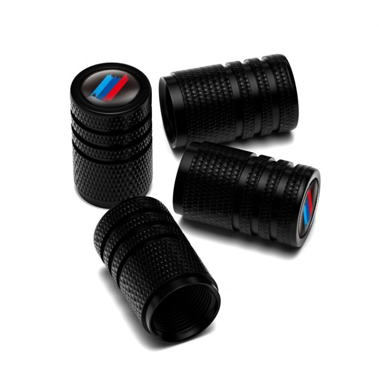 Aluminium Alloy Checkered Tricolour Car Wheel Decorative Valve Cap