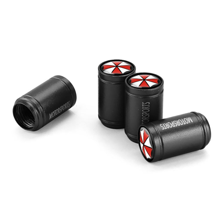 4pcs /Set Umbrella Metal Tire Valve Caps Automobile Universal