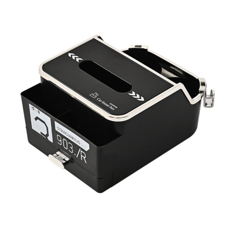 Car Tissue Box Multifunction Cup Holder Armrest Box Storage Box