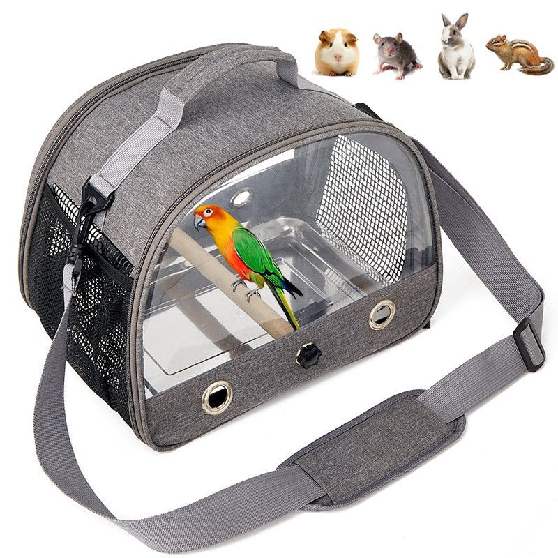 33x26x24cm Portable Foldable Birdcage Oxford Cloth Hamster Rabbit Squirrel Pet Outing Bag