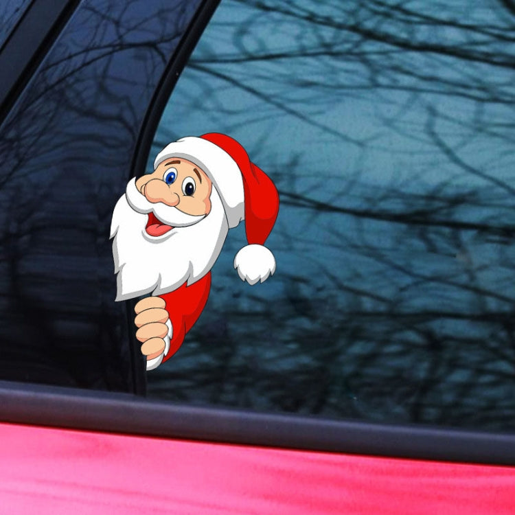Santa Claus Elk Car Window Decorative Stickers Car Side Window Bumper