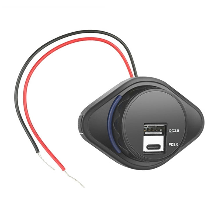 2 in 1 Car Modification Fast Charging USB-C Car Charger