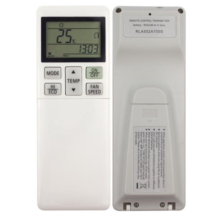 For Mitsubishi RLA502A700S Air Conditioner Remote Control Replacement