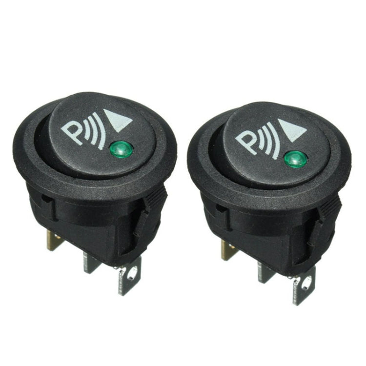 Round 3Pin Rocker Switch LED Light 12V Car Modification Reverse