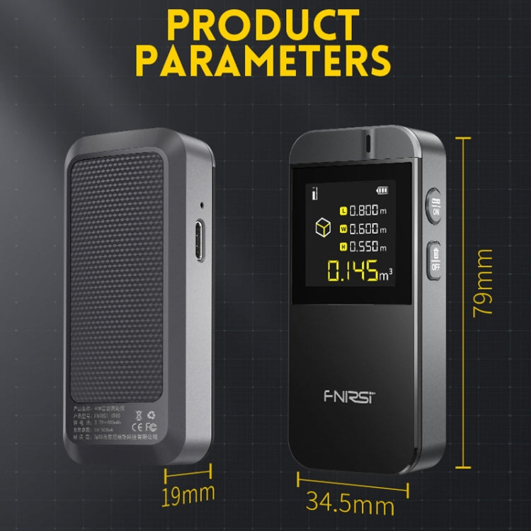 FNIRSI Laser Range Finder Infrared Measuring Ruler, IR40 – Bulky Mart