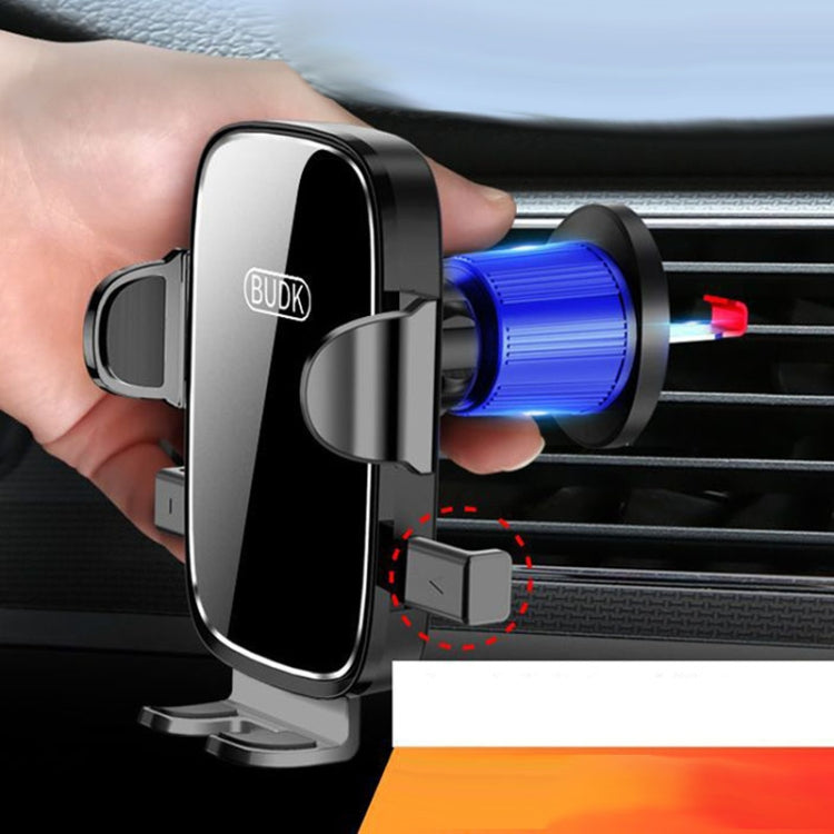 BUDK Anti-shake Car Phone Bracket Car Navigation Air Vent Fixed