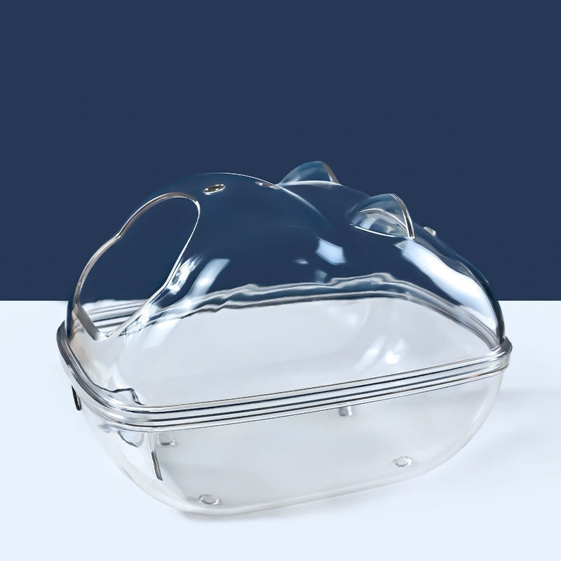 Hamster Bathroom Toilet Dual Purpose Nest Splash-proof Small Animals Golden Bear Bathtub, Specification: Small