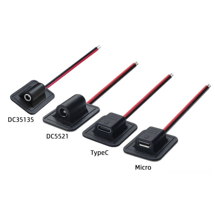 Sewing Wire Charging Thermal Products Busbar Cord Protective Equipment Heating Power Cord, DC35135, DC5521, Micro, Type-C