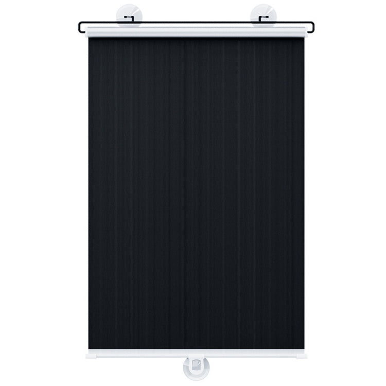 Car Summer No-punch Retractable Titanium Silver Sunshade Curtain