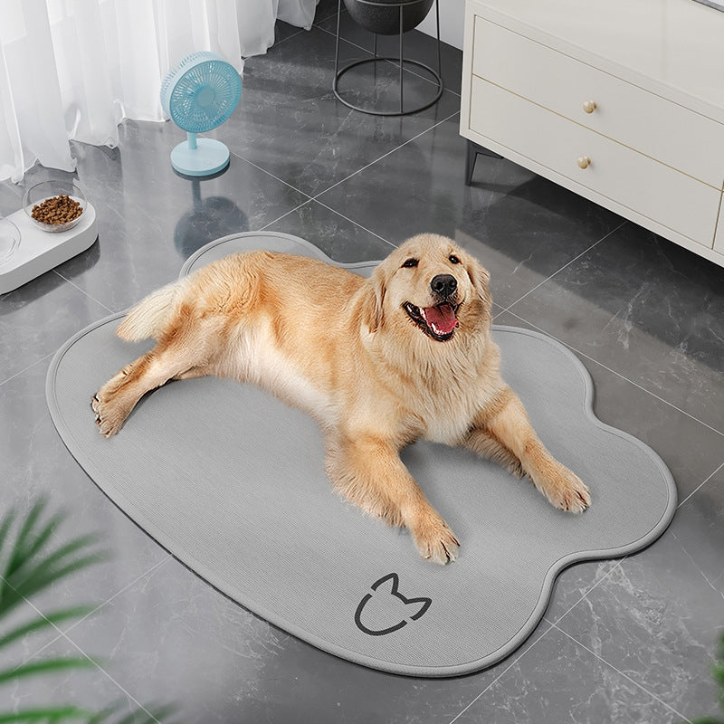 Summer Pet Cooler Pad Dogs Sleeping Pad Anti-Slip Scratch Resistant Cooling Mat, Size: 45x60cm(Light Gray)