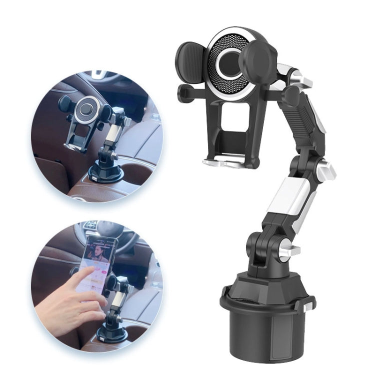 Universal Long Tube 3 Joints Adjustable Car Water Cup Position Cell