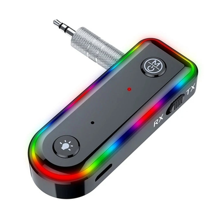 Q3 2-in-1 RGB Light Bluetooth Audio Receiver Launcher Car Audio