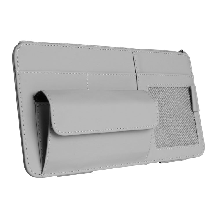 Multi-functional Car Sunshade Sunglasses ID Ticket Storage Bag Car