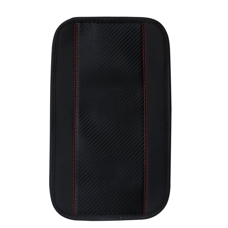 32x19cm PU Carbon Fiber Leather Central Armrest Box Cover Anti-slip