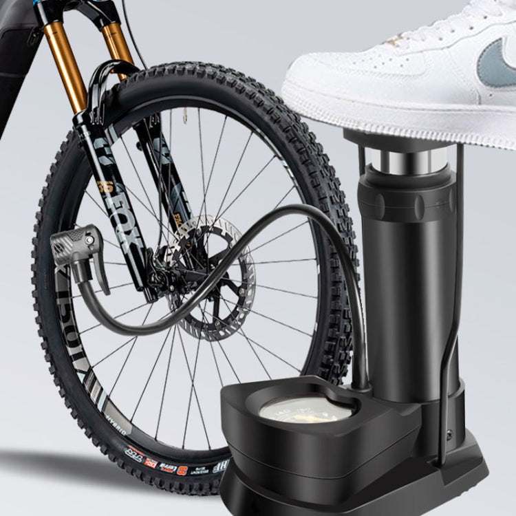 Car / Motorcycle / Bicycle Foot Inflator Pump Pointer Type Tire Pressure Detection Foot Inflator