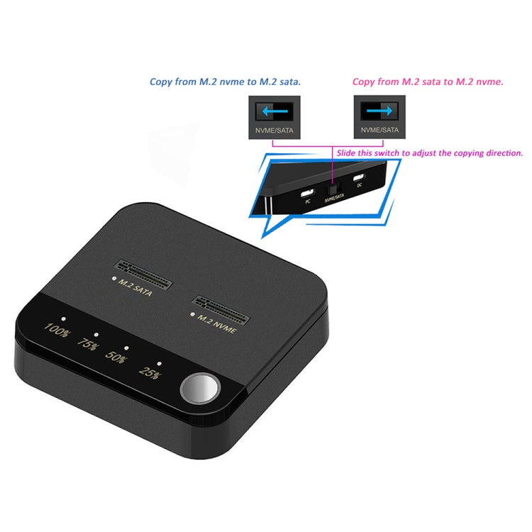 SSD Copy Machine M.2 SATA/NVME Mutual Copy Clone Online Read / Write H ...