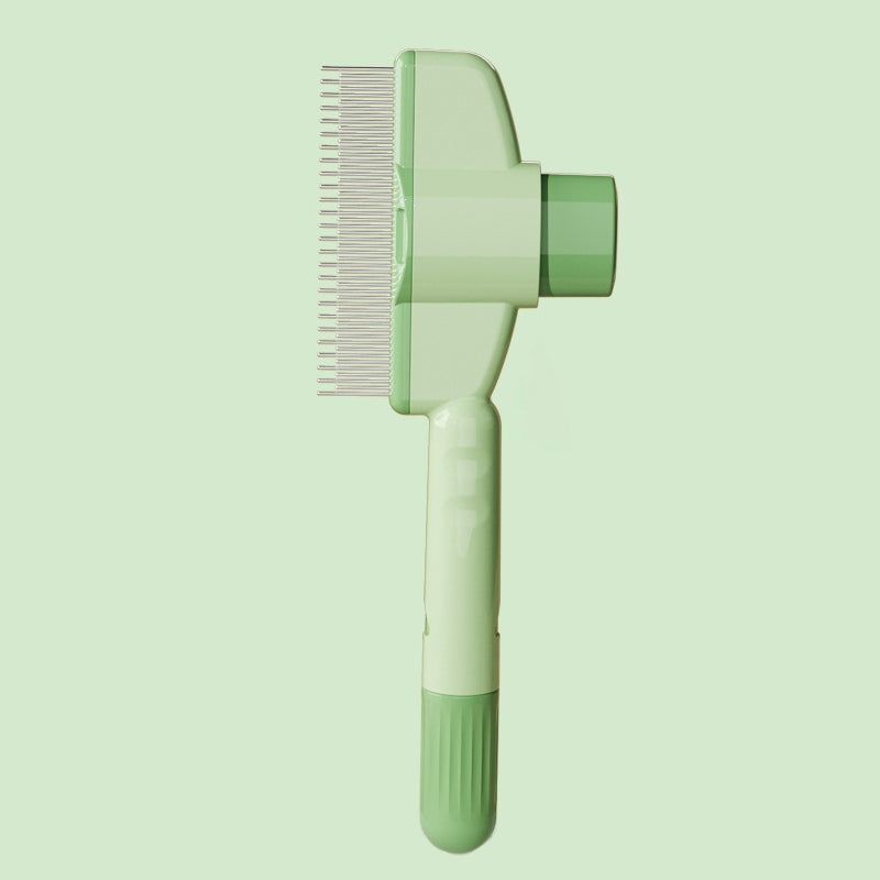 Knotting Hair Removal Cat Comb Pet Self-Cleaning Detangling Comb(Green)