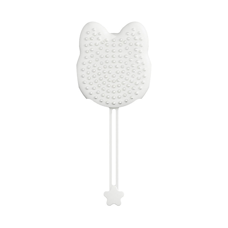 Pet Cleaning And Detangling Comb Cats And Dogs Bathing Brush, Color: Cats Ear White