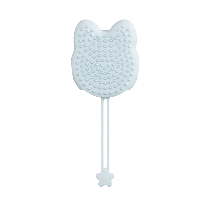 Pet Cleaning And Detangling Comb Cats And Dogs Bathing Brush, Color: Cats Ear Blue