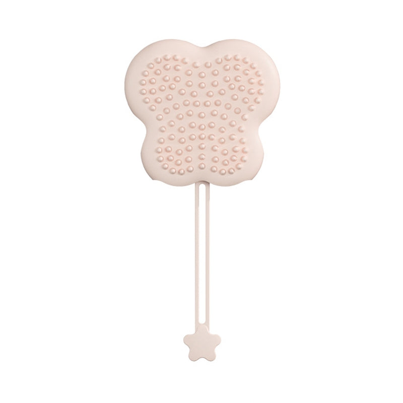 Pet Cleaning And Detangling Comb Cats And Dogs Bathing Brush, Color: Butterfly Pink