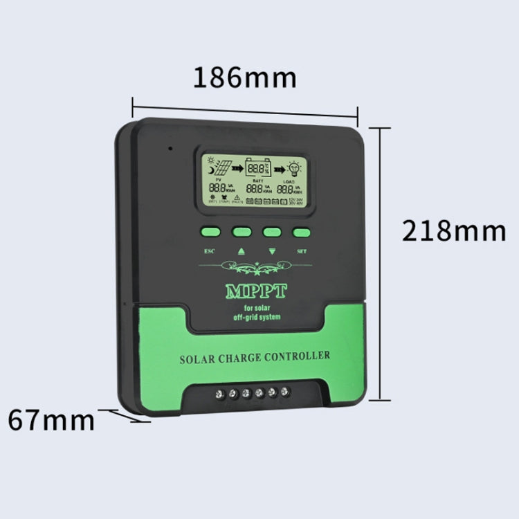 12V/24V 60A MPPT Intelligent Lighting Identification Solar Controller ...