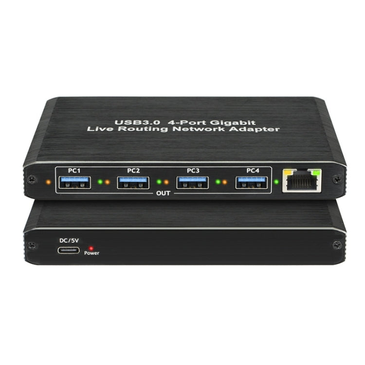 USB3.0 4-Ports Gigabit Network Adapter Plug and Play Router, 4-Ports ...