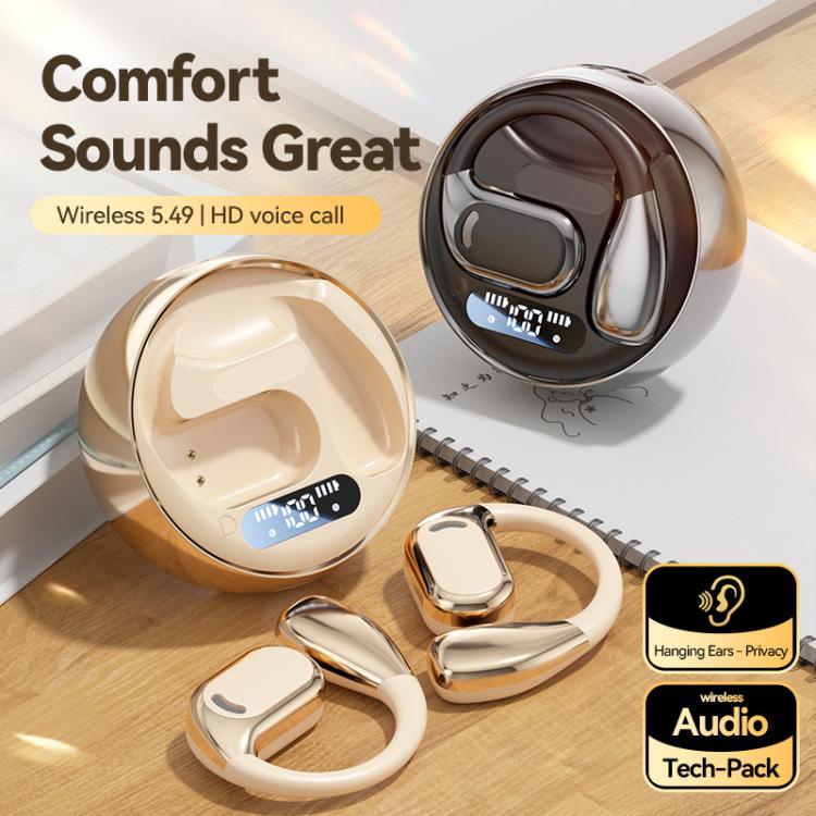M76 Intelligent AI Translation On-Ear Digital Display Bluetooth Earpho ...