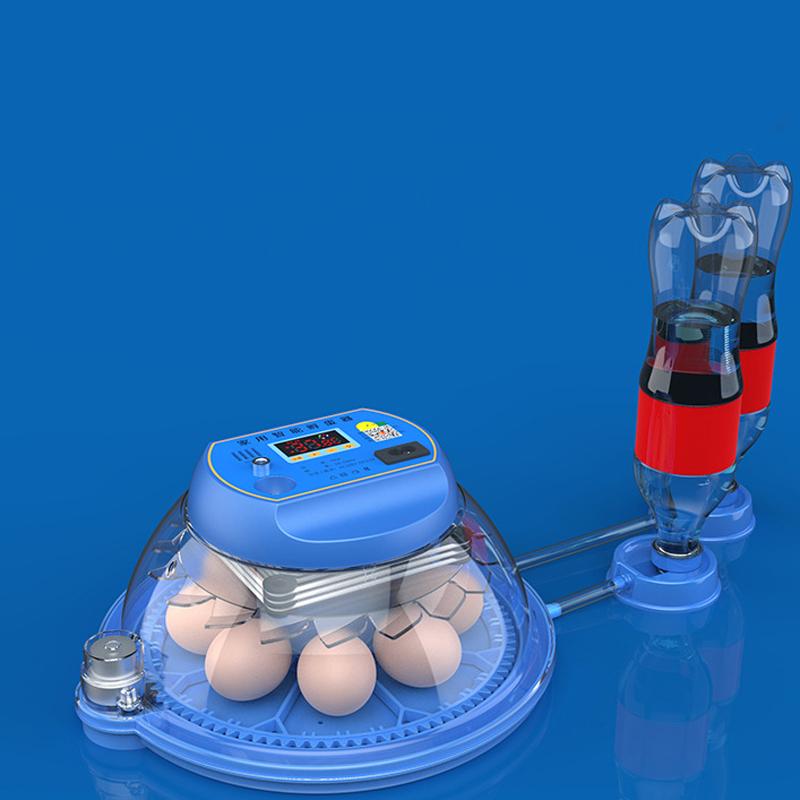 8pcs Egg Automatic Incubator Supports 12V And 220V Power Supply, EU Plug