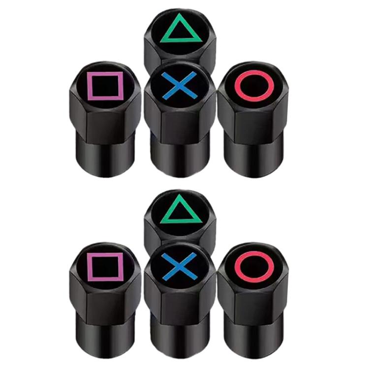 2 Sets Car Modification Aluminum Tire Valve Caps