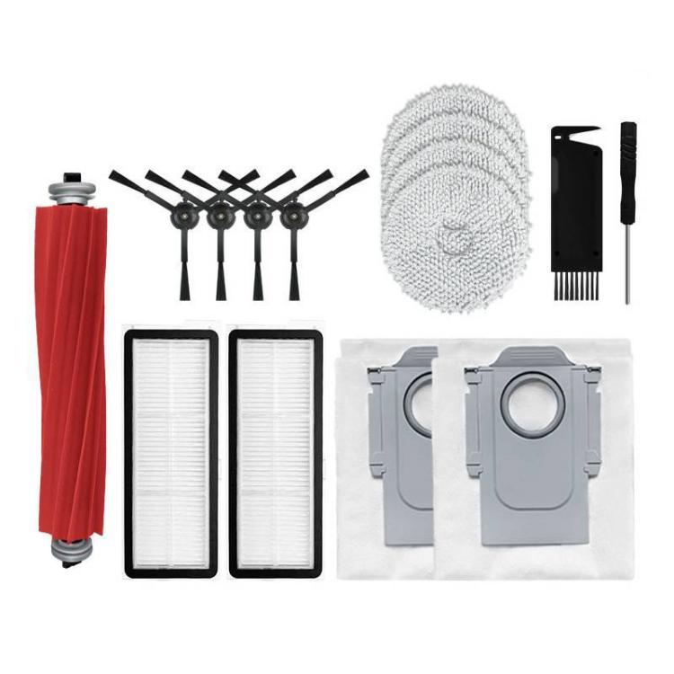 Sweeping Robot Vacuum Cleaner Accessories Main Side Brush Hepa Filter Trash Dust Bag Mop Cloth, 15 In 1 For Roborock P10, 15 In 1 For Roborock P10 Pro, 16 In 1 For Roborock P10S Pro
