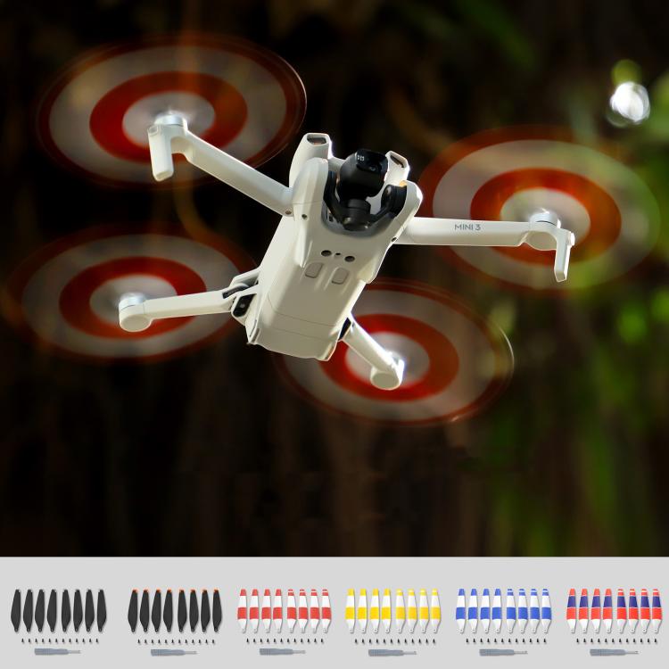 For DJI Mini 3 Drone 8pcs /Set 6030F Propeller Blades Low Noise Wings With Screwdrivers, Orange Tip, Silver Tip, Red, Blue, Yellow, Tricolor