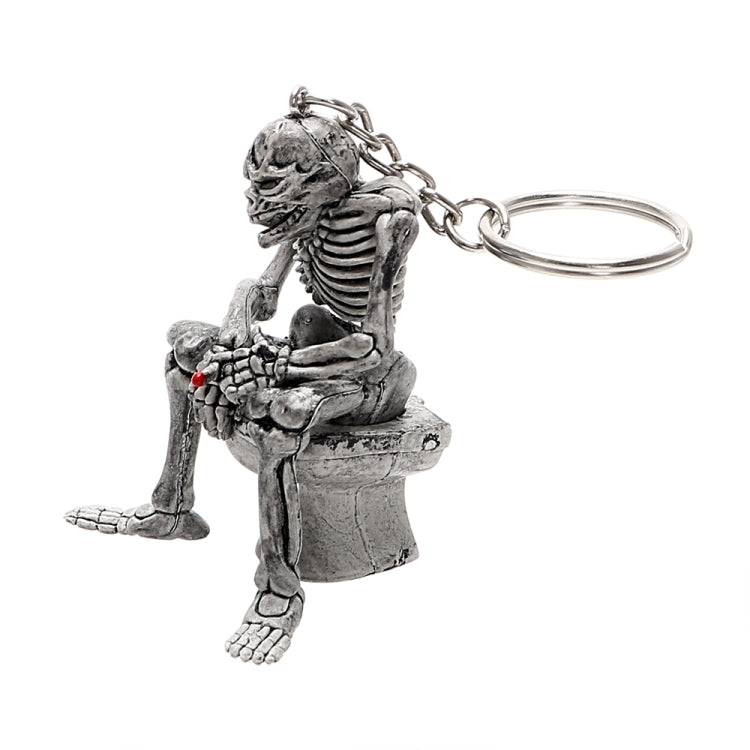 Car Key Rings Toilet Skulls Keychain Cool Purse Bag Decor Key Chain