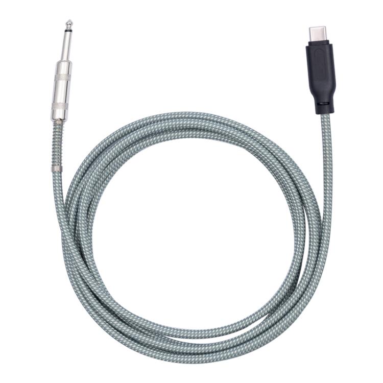 6.35mm Male To TYPE-C Male Electric Guitar Mobile Phone Computer Recording Audio Cable