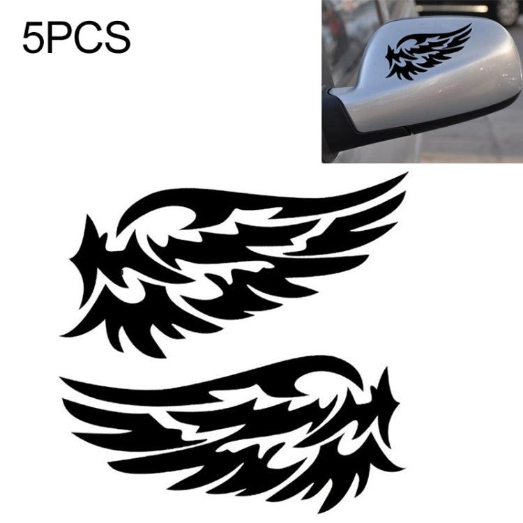 5 PCS Guardian Angel Wings Lovely Reflective Car Stickers Fashion Car
