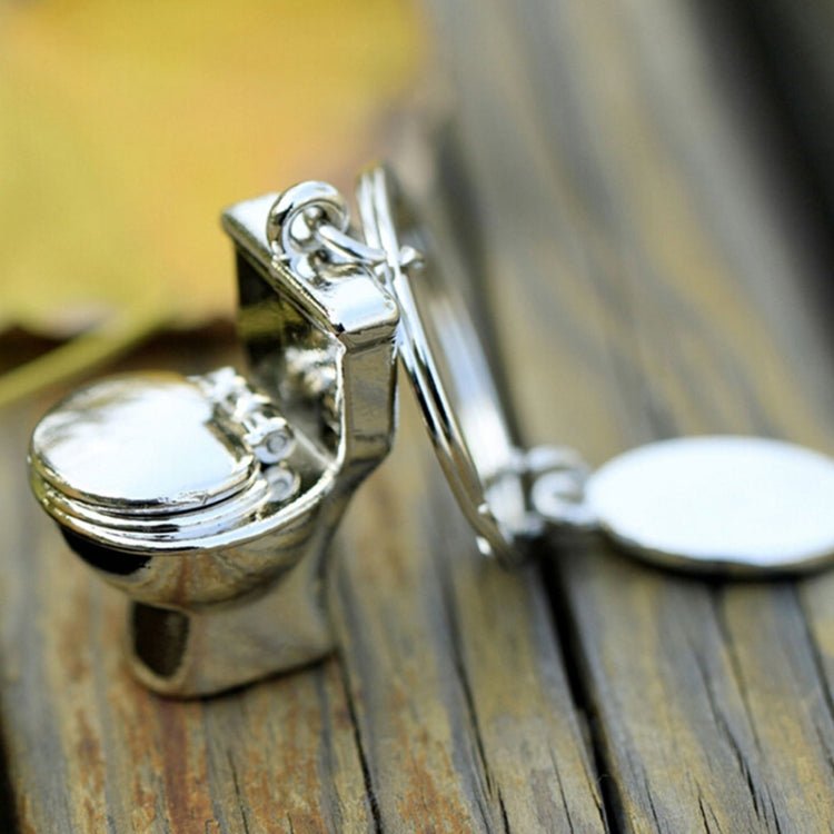 Classic 3D Keychain Mini Toilet Key Ring Chain Bathroom Cute Creative