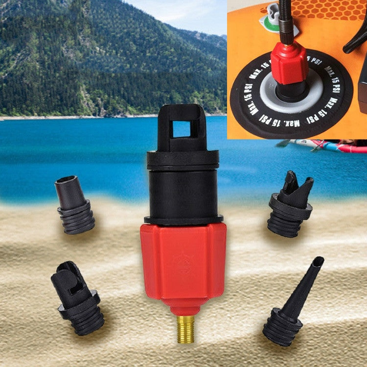 Surfing Paddle Board Rubber Boat Inflatable Bed Air Valve Adapter Car