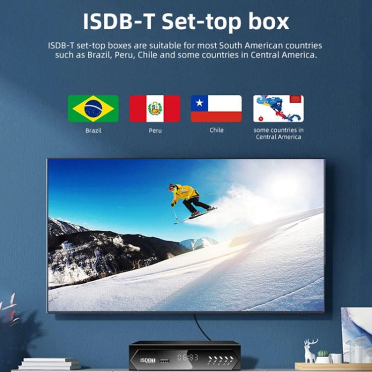ISDB-T Satellite TV Receiver Set Top Box with Remote Control, For Sout ...