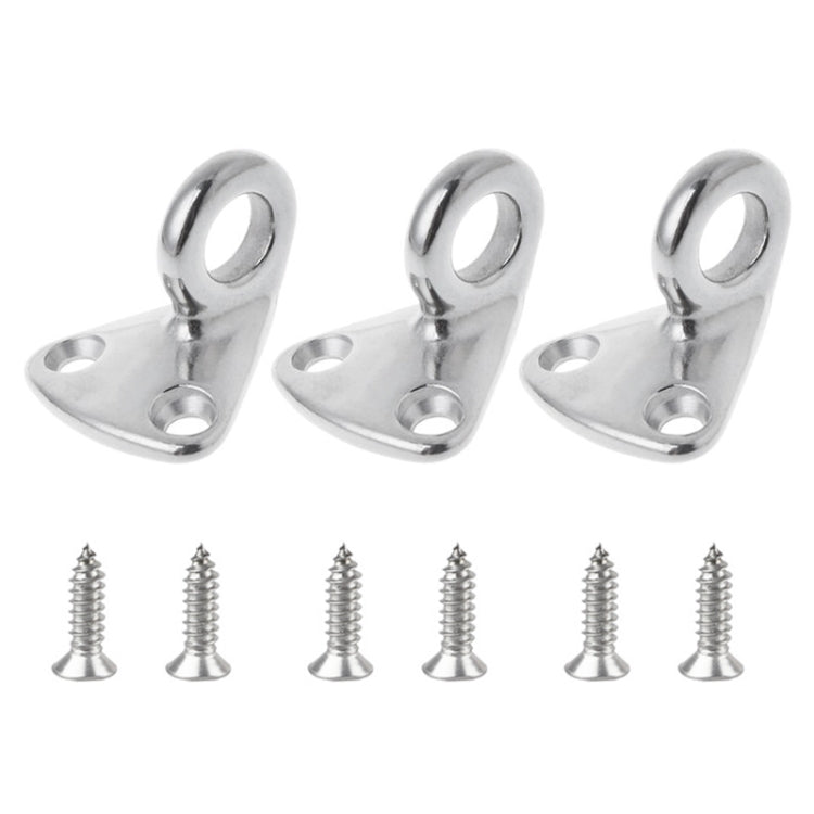 316 Stainless Steel Yacht Fender Hook Ring Coat Hook with 2 x 3.9x13