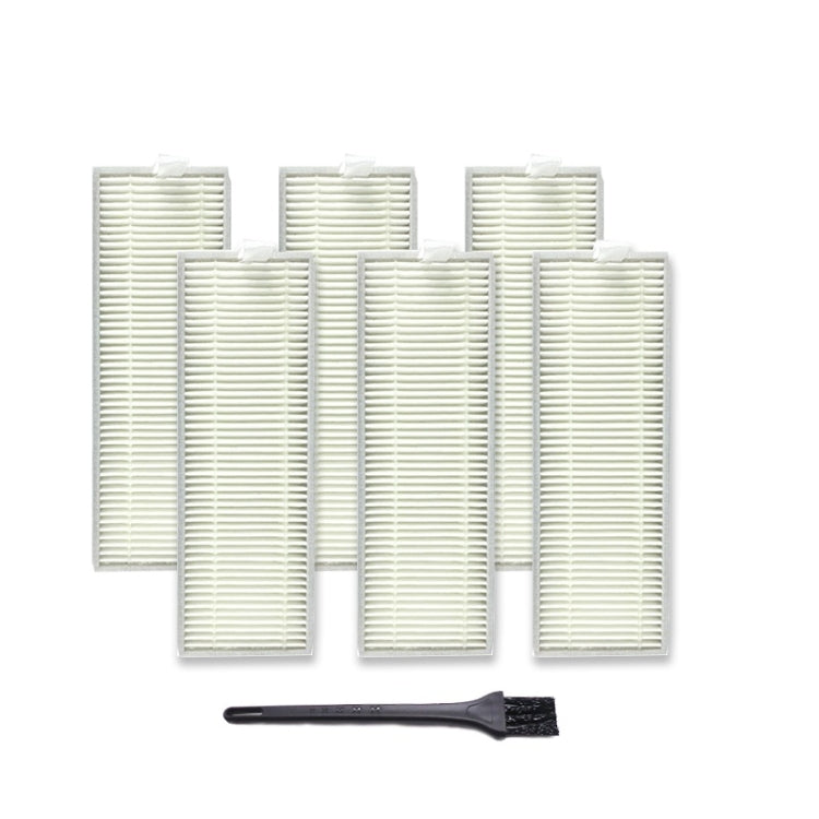 XI950450 6 PCS I259 Filter + G101 Small Black Brush for ILIFE A7 A9